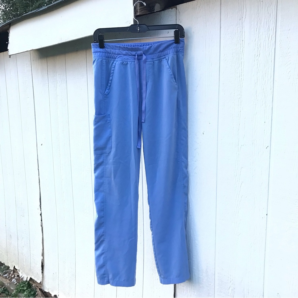 WILLOW BROOK BLUE SCRUB PANTS SMALL SIZE
